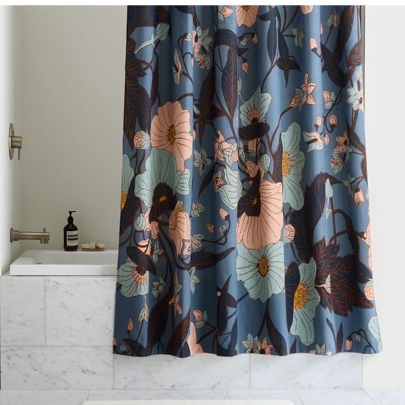 West Elm Bath West Elm Poppy Floral Shower Curtain Poshmark